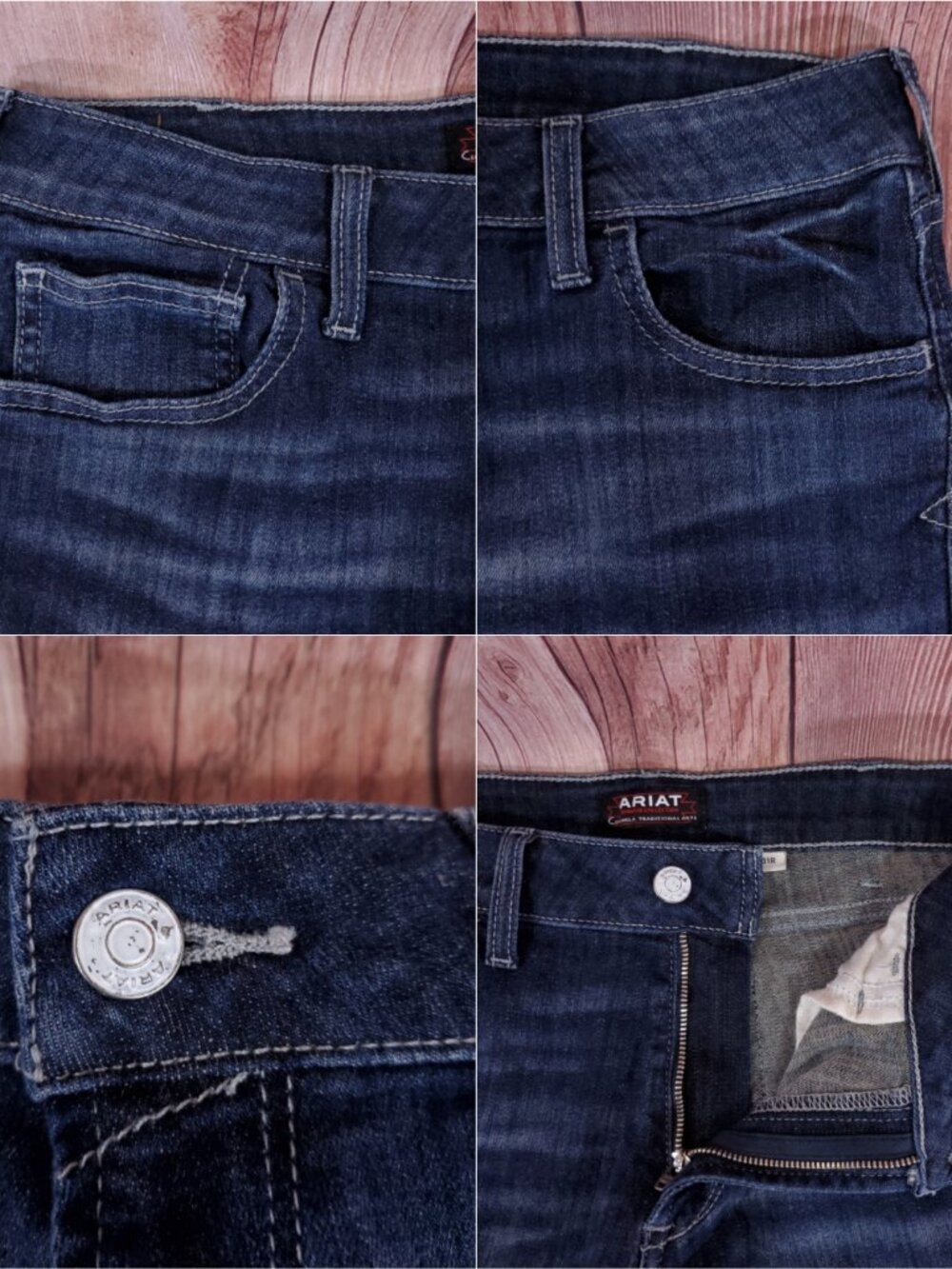 Ariat Chimayo Collection High Rise Flare Jeans Womens 31R Extreme Bell Bottom - Picture 4 of 16
